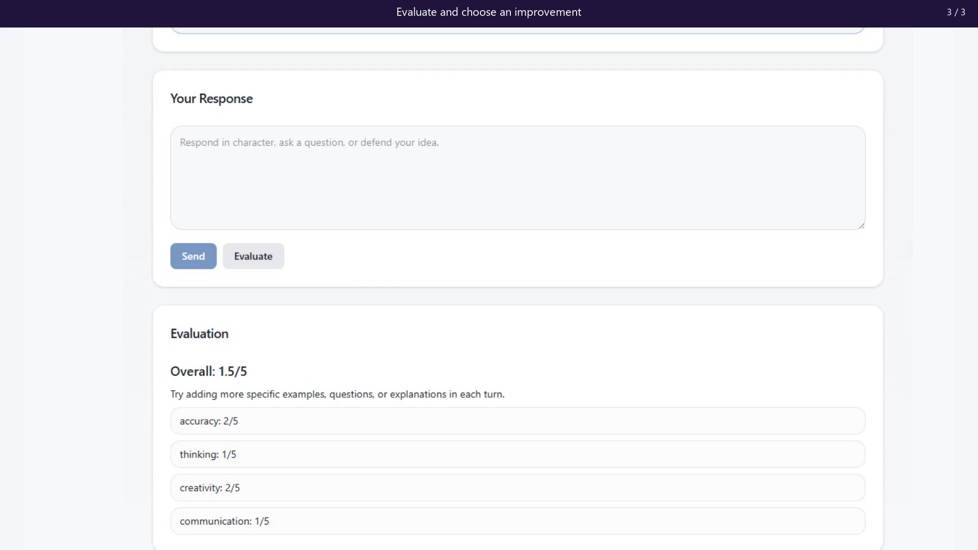 Preview: Practice a roleplay and review feedback